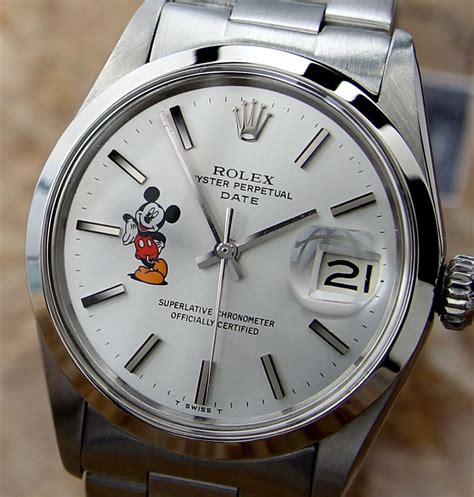 rolex mickey mouse watch real or fake|rolex mickey mouse dials.